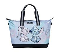 Undercover - Disney Stitch Weekender - Tragetasche mit süßem Stitch Motiv - geräumiges Hauptfach inklusive kleinem Reißverschlussfach - 2 Tragegriffe und Schulterriemen