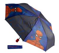 Undercover - faltbarer Regenschirm Marvel Spider Man - Taschenschirm mit Schutzhülle - 94 cm Durchmesser - Leichtgewicht und ideal für Kinderhände