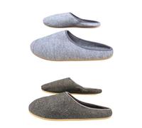 Undercover Fashion Herren Damen Filzpantoffeln Pantoffel mit Gummisohle Hausschuhe Porosohle Latschen Made in Germany 36-49 (dunkelgrau, EU Schuhgrößensystem, Erwachsene, Numerisch, M, 42)