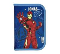 Undercover Federmappe Avengers Jungen - Personalisiert mit Name - Federtasche Superhelden mit Inhalt Stiften - Schüleretui Grundschule Schulanfang Kinder