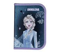 Undercover Federmappe Mädchen Frozen Die Eiskönigin mit Name | Personalisierte Federtasche ELSA mit Inhalt | Schüleretui Mäppchen Grundschule Schulanfang