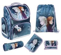Undercover - Frozen Schulranzen Set Clou - 1. Klasse Grundschule - mehrteiliges Set mit Geldbeutel, Sportbeutel, Schlamperetui und Schüleretui - Mädchen