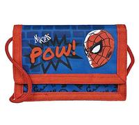 Undercover Geldbeutel Spider-Man Superheld mit Name personalisiert | Geldbörse zum Umhängen Jungen | personalisierbares Portemonnaie Brustbeutel Kinder grau mit Sichtfenster für Busausweis