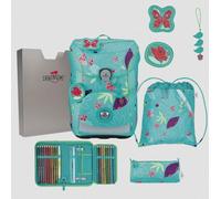 Undercover GmbH Schulranzen-Set DerDieDas ErgoFlex Easy "Butterfly Garden", 5-tlg.