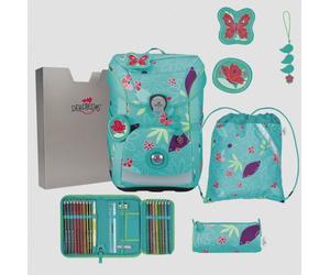 Undercover GmbH Schulranzen-Set DerDieDas ErgoFlex Easy "Butterfly Garden", 5-tlg.