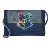 Undercover Harry Potter Brustbeutel für Kinder, 9 x 13 x 2 cm, Geldbörse mit Schloss-Motiv, Blau