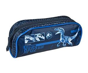 Undercover JURP0691 - Schlamperetui, Jurassic World, für Schule und Freizeit, ca. 22 x 7 x 9 cm, Blau