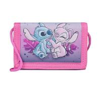 Undercover Lilo & Stitch Geldbeutel für Kinder, Rosa Pink, Brustbeutel mit Kordel, 9 x 2 x 13 cm, Portemonnaie für Jungen und Mädchen