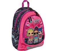 Undercover LOLO7560 - Schulrucksack mit Fronttasche, LOL Surprise, mit 2 Hauptfächern, Front- und Seitentaschen, für Schule, Freizeit und auf Reisen, Reflektoren, ca. 31 x 41 x 15 cm