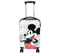 Undercover - Mickey Mouse Reisekoffer - Rollkoffer mit 4 Doppelrädern - TSA Schloss - 1 Fach mit Spanngurten - 1 Fach mit Reißverschluss