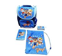 Undercover Paw Patrol Schulranzen SET 5-teilig - CLOU mit Schüleretui, Geldbeutel, Turnbeutel und Regenschutz, ca. 38 x 32 22 cm, Blau