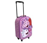 Undercover - Peppa Pig Kinder Trolley - geräumiges Hauptfach - idealer Reisebegleiter - verstellbare und fixierbare Teleskopstange