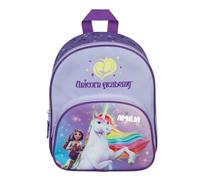 Undercover Personalisierter Kinderrucksack Unicorn Academy mit Name, Rucksack Kindergarten Kita Mädchen Einhorn, Kindergartenrucksack Geschenk Geburtstag Freizeit
