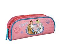 Undercover Personalisiertes Schlampermäppchen für Mädchen | Motiv Bibi und Tina rosa mit Name | Schüler-Etui Aufbewahrungsmappe für Schule und Daheim