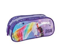 Undercover Personalisiertes Schlampermäppchen Unicorn Academy mit Name, Stifteetui Faulenzer Etui Mädchen, Einhorn Geschenk Einschulung Geburtstag