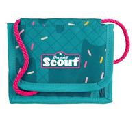 Undercover Scout Brustbeutel Happy Confetti, Türkis mit Konfetti-Muster, Reißverschluss-Fach, Schlüsselring und Namensfeld, 13,5x11x1 cm