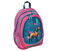 Undercover SIPR7560 - Schulrucksack mit Fronttasche, DreamWorks Spirit, mit 2 Hauptfächern, Front- und Seitentaschen, für Schule, Freizeit und auf Reisen, Reflektoren, ca. 31 x 41 x 15 cm