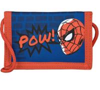 Undercover Spider-Man Geldbeutel und Brustbeutel, mit Klettverschluss und Reißverschluss, Portemonnaie Kordelband, Geldscheinfach und Münzfach für Jungen und Mädchen