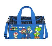Undercover Sporttasche Kinder Super Mario - Personalisiert mit Namen - Kleine Reisetasche Weekender Bag Jungen