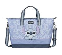 Undercover - Stitch Weekender - Tragetasche mit Motiv - geräumiges Hauptfach inklusive kleinem Reißverschlussfach - 2 Tragegriffe und Schulterriemen