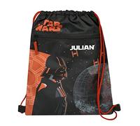 Undercover Turnbeutel Junge mit Name | Personalisierter Schuhbeutel StarWars Darth Vader | Sportbeutel zum Zuziehen Kinder-Rucksack | inkl. Wunschaufdruck