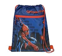 Undercover Turnbeutel mit Sicherheitsverschluss, mit Reißverschlusstasche, ca. 32 x 41 cm, Motiv: Spider-Man