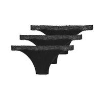 Underprotection Bea Strings, 3-Pack, aus Lyocell Schwarz L