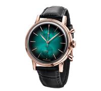 Undone "Urban Mystique Neptune Hybrid Chronograph Quarz Mechanische Edelstahl PVD Rosegold Grun Leder Braun Schwarz Herren Uhr