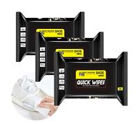 UNEED-GCY Einweg-Schuhtücher Set - Travel Portable Disposable Sneakers Cleaning Wet Wipes White Shoes Artifact -Quick, Easy & Disposable Cleaner (90Wipes)