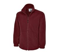 Uneek UC604 Herren Classic Full Zip Micro Fleece Jacke, Kastanienbraun, XS
