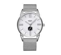 Unendlich U Herren Uhr Analog Quarzuhr Armbanduhr 30 M wasserdichte mit Stoppuhr Chronographen Edelstahl Milanaise-Armband Business Uhren Römisches Zifferblatt Armbanduhr