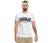 Unfair Athletics Herren T-Shirt Classic Label UNFR19-002 White Weiß, Größe:L