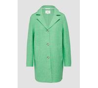 Ungefütterter Kurzmantel aus Wollmix mit offenen Kanten 42 grün 2160435.7326.42