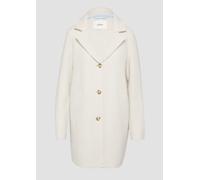 Ungefütterter Kurzmantel aus Wollmix mit offenen Kanten 46 creme 2160435.0330.46