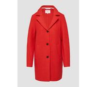 Ungefütterter Kurzmantel aus Wollmix mit offenen Kanten 48 rot 2160435.3090.48