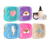 Ungtyb Kosmetik-Reisetasche, wasserdichter Kulturbeutel mit Reißverschluss, Weihnachts-Make-up-Kosmetiktasche, für Damen, Mädchen, Pinsel, Lippenstift, Foundation, Shampoo, Schmuck, Reisen, Urlaub