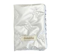 Ungtyb Reisepasshülle mit Schleife, PU-Leder, Reise-Organizer, Reise-Organizer, Reisepasshülle für Jungen und Mädchen, stilvolle Schleifen-Reisepasshülle, Leder-Passhalter, Kinder-Reisepasshülle