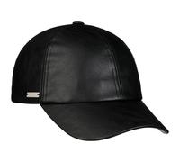 Uni Kunstledercap - schwarz / One Size