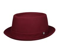 Uni Pork Pie Baumwollhut by Lierys bordeaux L (58-59 cm)