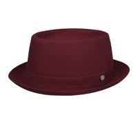 Uni Pork Pie Baumwollhut by Lierys bordeaux XL (60-61 cm)