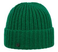 Uni Rib Knit Umschlagmütze by Loevenich grün One Size