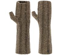 LOEVENICH Gestrickte Handstulpen | OneSize | Warmes, weiches Damen-Accessoires für den Winter Khaki