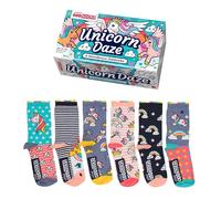 Einhorn und Regenbogen Oddsocks Socken in 30,5-38,5 im 6er Set