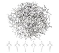 UNICRAFTALE 30 Stück 24 Karat Vergoldete Ohrstecker Beschläge 15x7mm Goldene Kugel Ohrstecker Mit Ohrmuttern Und Schlaufen Ohrring Beschlägen Ohrring Komponente Für Die DIY Schmuckherstellung