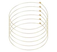 UNICRAFTALE 6 Stück Goldene Drahtwickelhalsbänder Metall Schlichte Halsbänder Offene Halsbandhalsketten Für Frauen Offene Halsbandhalsketten Geschenke