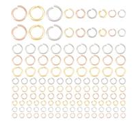 UNICRAFTALE Ca. 450 Stk 18/20/22 Gauge Edelstahl Biegeringe 3 Farben Open Jump Ring Metall Biegeringe Set Schmuck Ringe Zubehör Für DIY Armband Halsketten Schmuckherstellung Bastel
