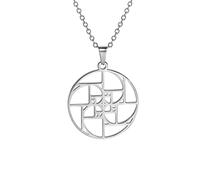 UNIFT Golden Ratio Halsketten für Frauen Männer Edelstahl Heilige Geometrie Fibonacci Spirale Zahlen Golden Ratio Anhänger Halskette Wissenschaft Schmuck Math Lover Architekten Geschenke (Silber 1)