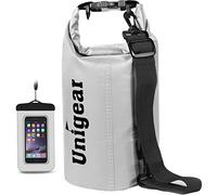 Unigear Dry Bag, 2L/5L/10L/20L/30L/40L/55L, wasserdichter Beutel wasserdichte Taschen Seesack Packsack mit Handytasche und Gurte für Boot und Kajak, Angeln, Rafting, Schwimmen, Camping und Snowboarden