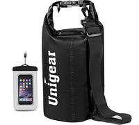 Unigear Dry Bag, 2L/5L/10L/20L/30L/40L/55L, wasserdichter Beutel wasserdichte Taschen Seesack Packsack mit Handytasche und Gurte für Boot und Kajak, Angeln, Rafting, Schwimmen, Camping und Snowboarden
