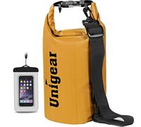 Unigear Dry Bag, 2L/5L/10L/20L/30L/40L/55L, wasserdichter Beutel wasserdichte Taschen Seesack Packsack mit Handytasche und Gurte für Boot und Kajak, Angeln, Rafting, Schwimmen, Camping und Snowboarden